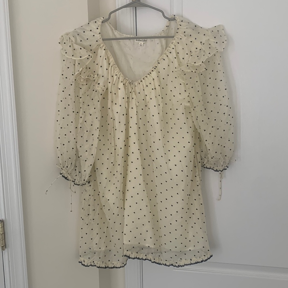 For Love and Lemons mini dress size medium. Super cute heart detail. Worn once
